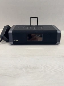 iHome iPhone Dual Charging Stereo FM Alarm Clock Model iDL45, Tested And Works! - Picture 1 of 4