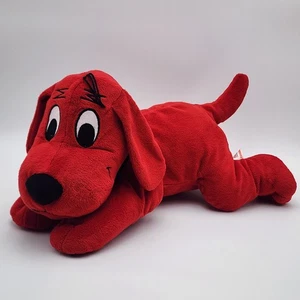 Scholastic Clifford The Big Red Dog Side Plush Stuffed Animal Sewn Eyes 18" - Picture 1 of 8