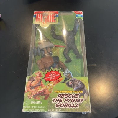 The Adventures of GI Joe Rescue the Pygmy Gorilla 12" New Sealed Hasbro 2000 - Image 1 of 4