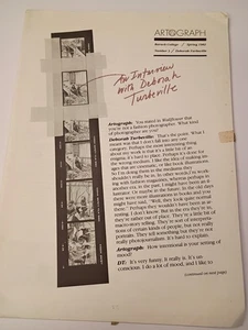 Artograph Design Magazine #3 1982 -Interview Deborah Turbeville w/ Poster - Picture 1 of 4