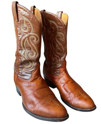Tony Lama Mens Cowboy Boots Style 8417 USA Made Western Size 11 EE - Image 1 of 4