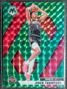 2024-25 Panini Mosaic - Amen Thompson #10 Green Mosaic Prizm - Rockets - Picture 1 of 2