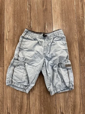 Unionbay Meninos Azul Perna Reta Frente Plana Puxador Confortável Carga Short Tamanho. 10 - Imagem 1 de 4