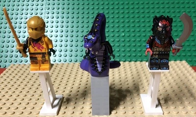 LEGO Ninjago Minifigures. Unused Arin & Lord Ras, Used PYTHOR P. CHUMSWORTH - Image 1 of 4
