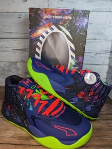 (8.5M 10W) Puma MB.01 Galaxy Lamelo Ball Elektro Blue Green 376677-07 Mens Shoes - Picture 1 of 6