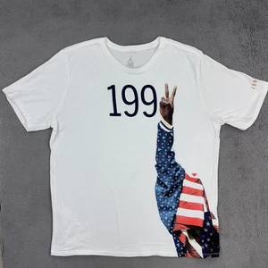 T-shirt Air Jordan 1992 Dream Team Olimpiadi uomo 2XL bianca manica corta USA Y2K - Foto 1 di 9
