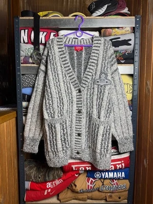 Vivienne Westwood Cárdigan Suéter Logo Grande Lujo Y2K Foto 1 de 4