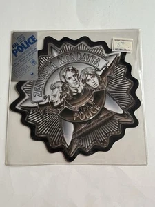 The Police Zenyatta Mondatta Abzeichen geformt 45 Bilder Scheibe mit Hype Sticker 1980 - Bild 1 von 13