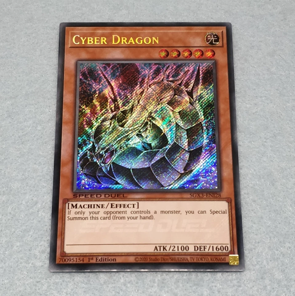 Yugioh Cyber Dragon SGX3 1st Edition Secret Rare Card NM - Image 1 of 1