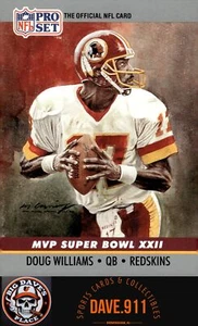 Doug Williams 1990 Pro Set Super Bowl MVP Collectibles #22 Washington Redskins - Picture 1 of 2