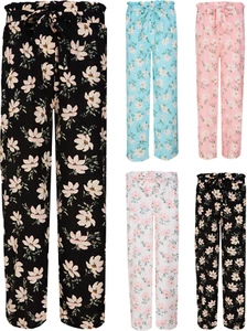 Harem Wide Leg Trousers Ladies Womens Palazzo Loose Pants Spring Summer Baggy - Picture 1 of 37
