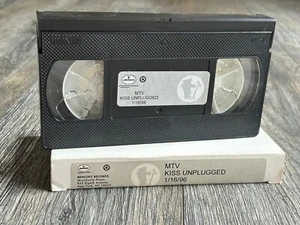 KISS VHS Video Tape MTV KISS UNPLUGGED Concert Promo Screener 1996 Vintage Kiss - Picture 1 of 4