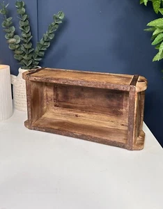 Unique Original Vintage Indian Brick Mould Storage Box Display Bowl Ornament - Picture 1 of 9