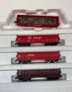 Piko H0 set carro merci 3 x Eas nuovo + un carrello extra con carico - Foto 1 di 1