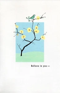 Simple SUPPORT ENCOURAGEMENT Card, Believe In You - American Greetings +Envelope - Picture 1 of 4
