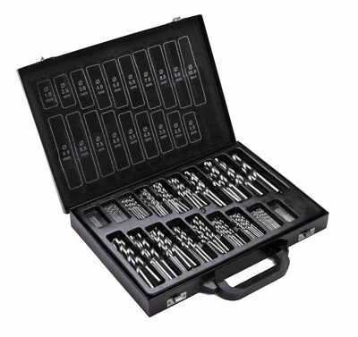 FALON TECH HSS Titan Spiralbohrer für Metall Bohrerset Bohrersatz 170 tlg.1-10mm (S-HSS170)