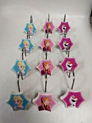 Anillos/ganchos para cortina de ducha Frozen de Disney ~ Juego de 12 Foto 1 de 4