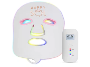 Mascarilla facial de terapia de luz LED de silicona Happy SOL - Imagen 1 de 3