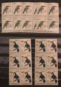 ARGENTINA 1967 MNH SCOTT CB39 & B50 TUCAN & KING FISHER BIRDS - Picture 1 of 1
