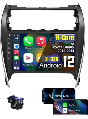 For Toyota Camry 2012-2014 10.1"Car Android 12 Carplay 8-Core GPS Radio Stereo - Image 1 of 4