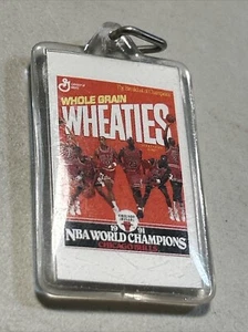 1991 Bulls Michael Jordan Wheaties Box Key Chain Keychain RARE World champions - Picture 1 of 2