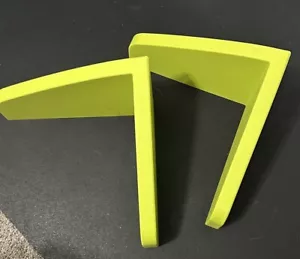 Juego de 2 estantes de pared verdes flotantes Ikea Mammut hechos en Italia - Imagen 1 de 9