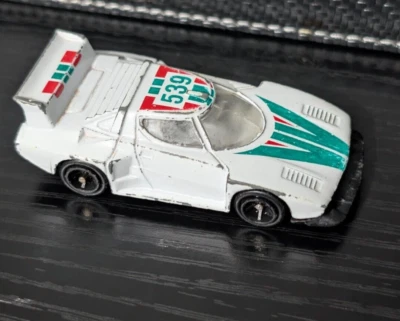 Coche de carreras diecast vintage Road Champs Tomica Lancia Stratos Turbo 539 escala 1:64 Foto 1 de 4