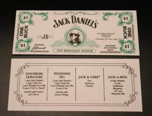 10 Jack Daniels Jack Bucks with recipes on back - Picture 1 of 1
