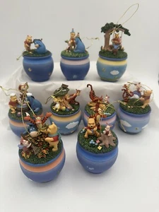 Disney 2001 Bradford Editions Winnie The Pooh Honeypot Adventures Ornaments 9 - Picture 1 of 24