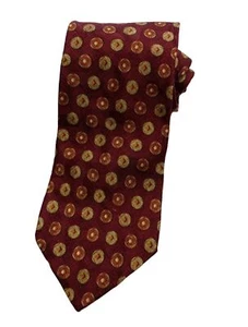 Ermenegildo Zegna Men's Silk NECK Tie made in Italy Red/Maroon - Picture 1 of 8