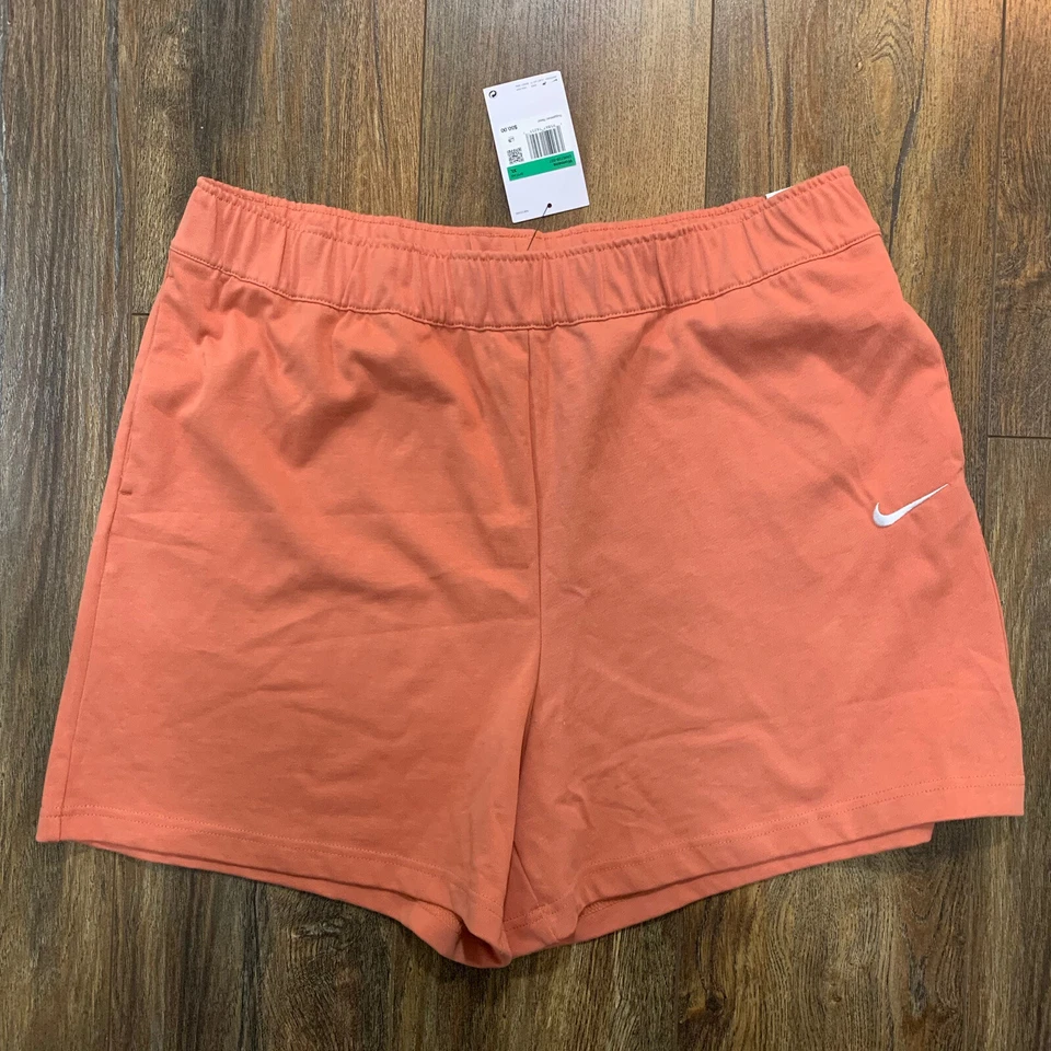 Nike Women's Sportswear Jersey Shorts XL High Rise Loose Fit DM6728-827