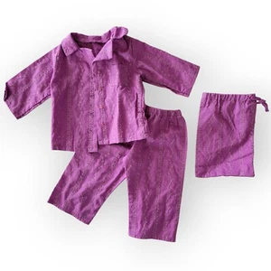 American Girl of Today Puppe "PURPLE EYELET PJ's" Pyjama (RETIRED) KOMPLETT Set - Bild 1 von 5