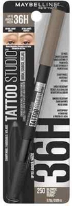Lápiz de cejas Maybelline Tattoo Studio 36H de larga duración -Impermeable -Rubio 250 - Imagen 1 de 1