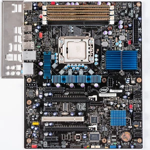 Placa madre Intel DX58SO LGA1366 ATX X58 DDR3 1ª generación i7-920 Windows XP retro - Imagen 1 de 8