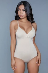 sexy BE WICKED seamless BODY shaper SLIMMER shapewear LOW cut BODYSUIT cincher - Picture 1 of 13