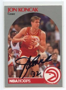 Jon Knocak signed Autogramm AUTO 1990-91 Hoops Karte #28 - Bild 1 von 1