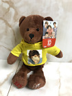 Brandneu mit Etikett 2012 One Direction 1D Liam Payne Bear Plüschtier mit gelbem Hoodie Sweatshirt 10 Zoll