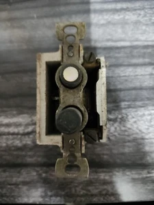 Antique Electric Ceramic Round Push Button Light Switch Untested - Picture 1 of 4
