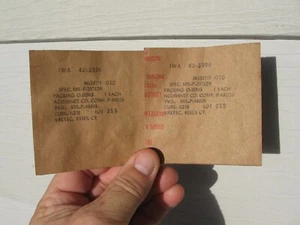 T-34 Plane O-Rings New, TWA 42-3966, MS28775-010, Acushnet P-48026, MIL-P-4861-B - Picture 1 of 2