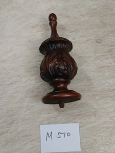 LARGE H0WARD MILLER TREND ERA GRANDFATHER CLOCK / FURNITURE WOODEN FINIAL - Picture 1 of 4