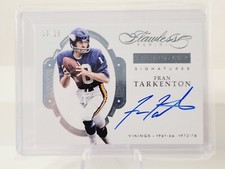 2016 Fran Tarkenton Panini Flawless Legendary Signatures /15