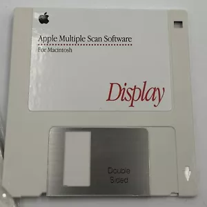 Genuine Apple Multiple Scan Software Display Floppy Disk - Afbeelding 1 van 1