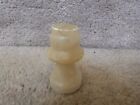 VINTAGE Onyx Marble Stone Replacement Chess Piece PAWN Off White 2.12"