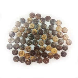 1000x 2 Holes Clothing Buttons Coconut Shell Round Wooden 13-18mm Sewing - Picture 1 of 5