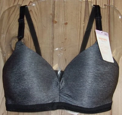 Sujetador Warner's "PLAY IT COOL" GRIS OSCURO #RN3281A Talla: 36 D Nuevo con etiquetas $44 Foto 1 de 3