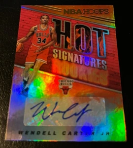 2018-19 NBA Hoops Wendell Carter Jr. Auto Hot Signatures Rookies Bulls HSR-WC - Picture 1 of 2