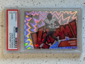 ✅ DERRICK HENRY PSA 10 2024 PANINI ABSOLUT #4 KABOOM! SP GEM MINT RAVENS ✅ - Imagen 1 de 4