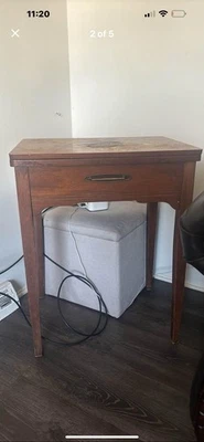 Singer 630 Sewing Machine W/ Table Golden Touch & Sew 1960s Deluxe Zigzag - Image 1 of 3