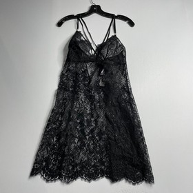 LISE CHARMEL Baby Doll Chemise Women's Size US XL Black