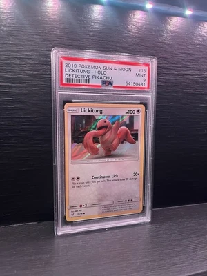 2019 POKEMON SUN & MOON LICKITUNG - HOLO DETECTIVE PIKACHU Graded pokemon card  - Image 1 of 2